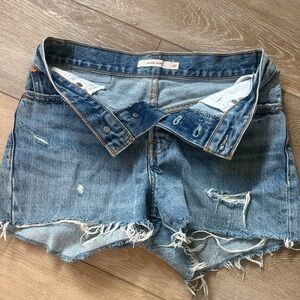 Levi denim Distressed Shorts